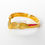 Thumbnail: 9ct Welsh Gold Woven Wire Wishbone Ring