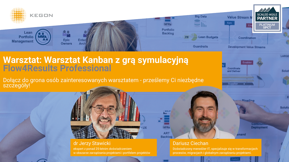 Warsztat Kanban z grą symulacyjną Flow4Results Professional