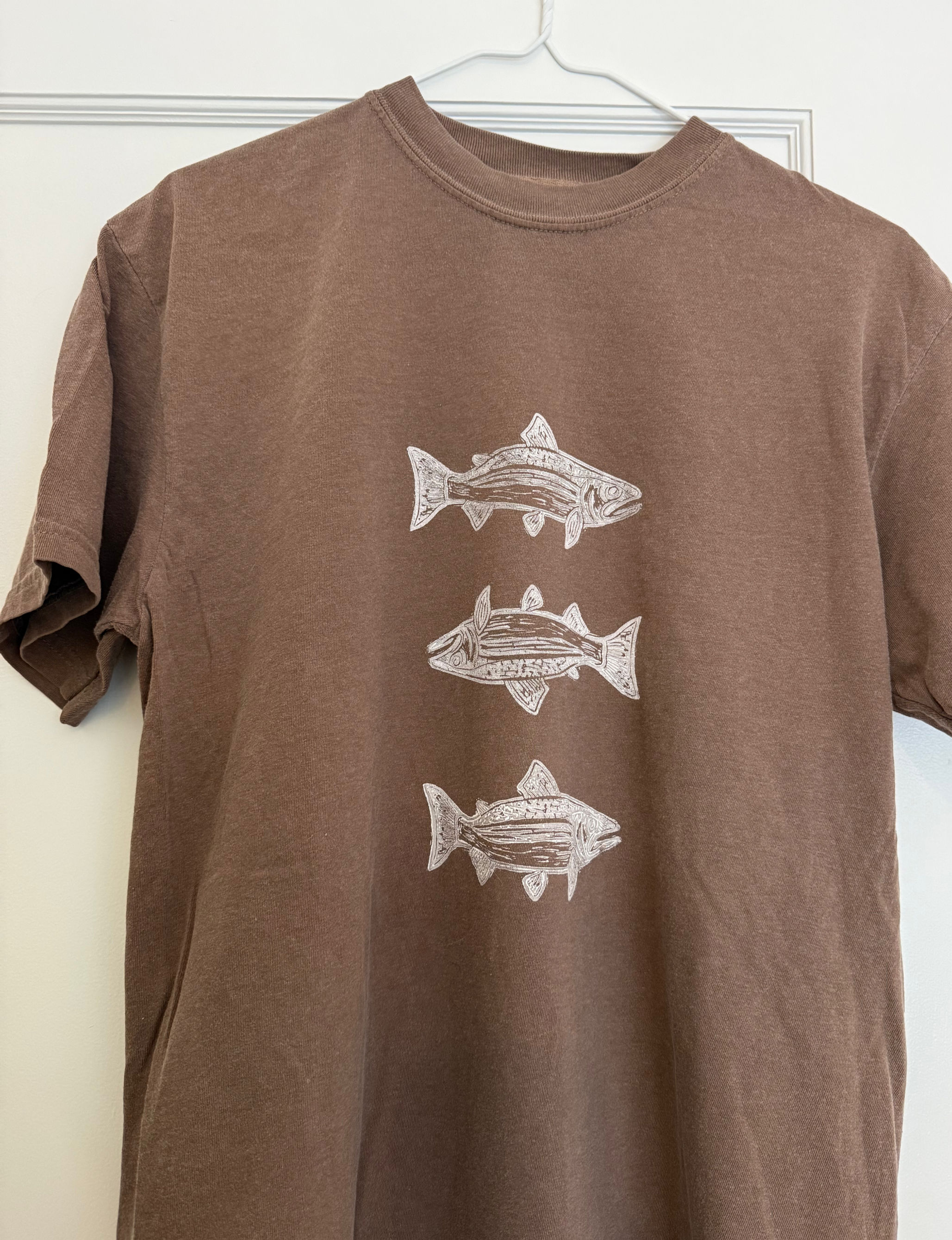 Brown and White West Coast Tee