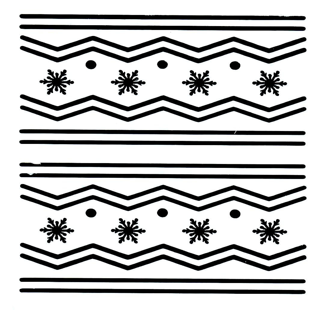 Sweater Banding Stencil