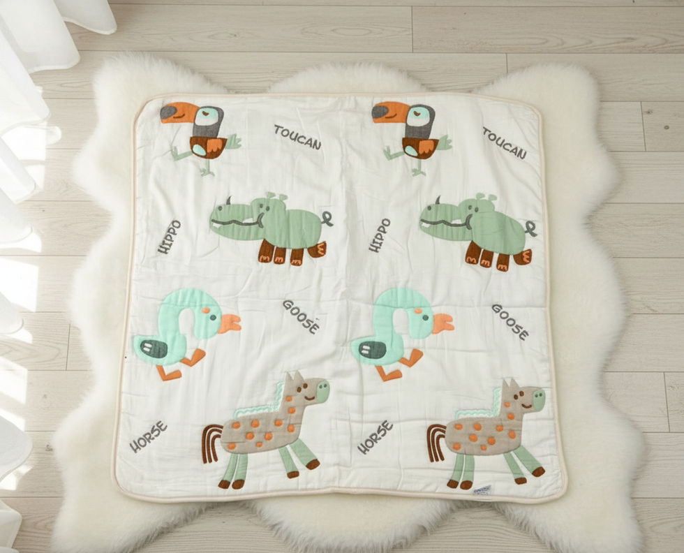 animal print baby blanket