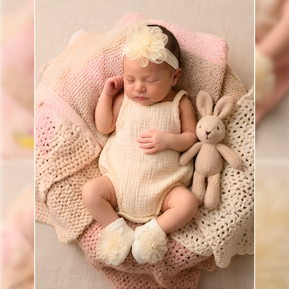 Soft elastic baby headbands