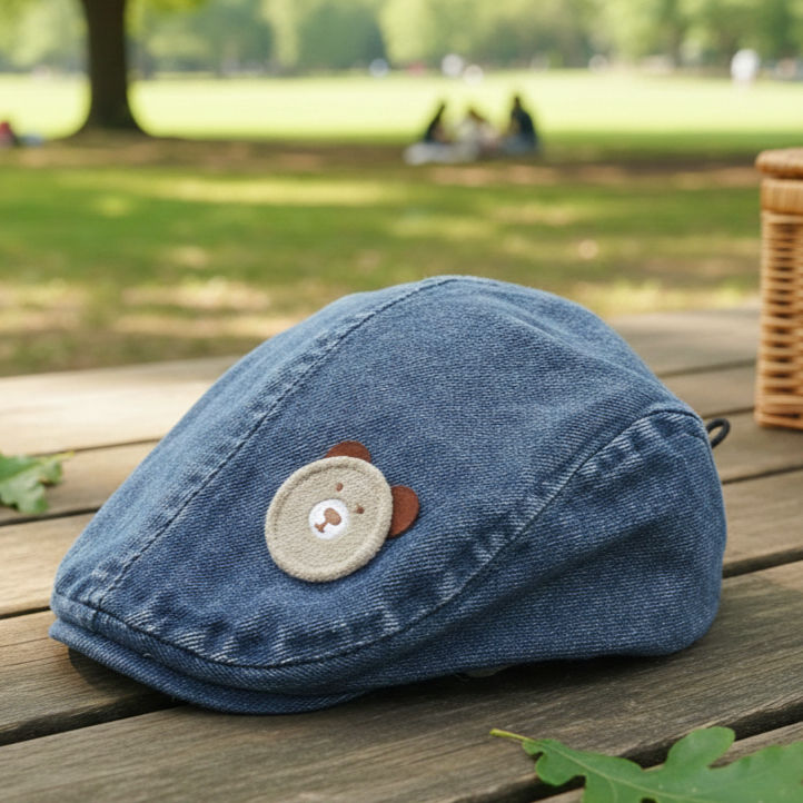 bear patch kids cap