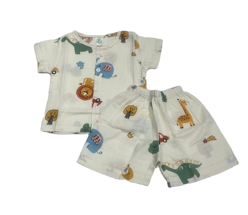 animal print baby nightwear