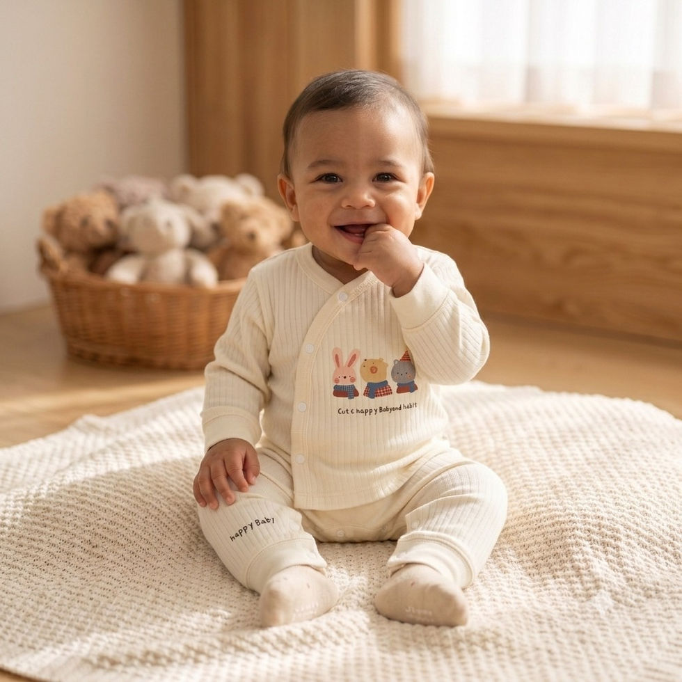 baby ribbed knit set