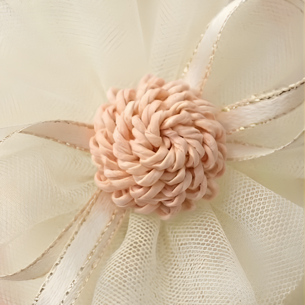 Baby girl headband and booties set