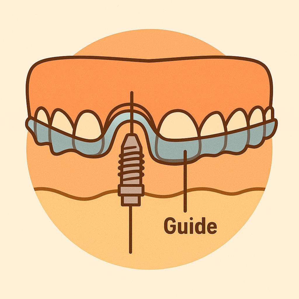 Zahnimplantation: Einsetzen eines Implantats im Oberkiefer