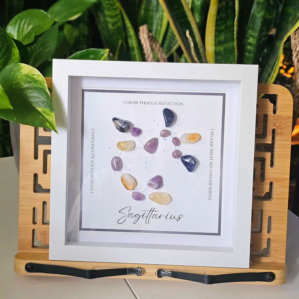 Sagittarius Zodiac Crystal Grid