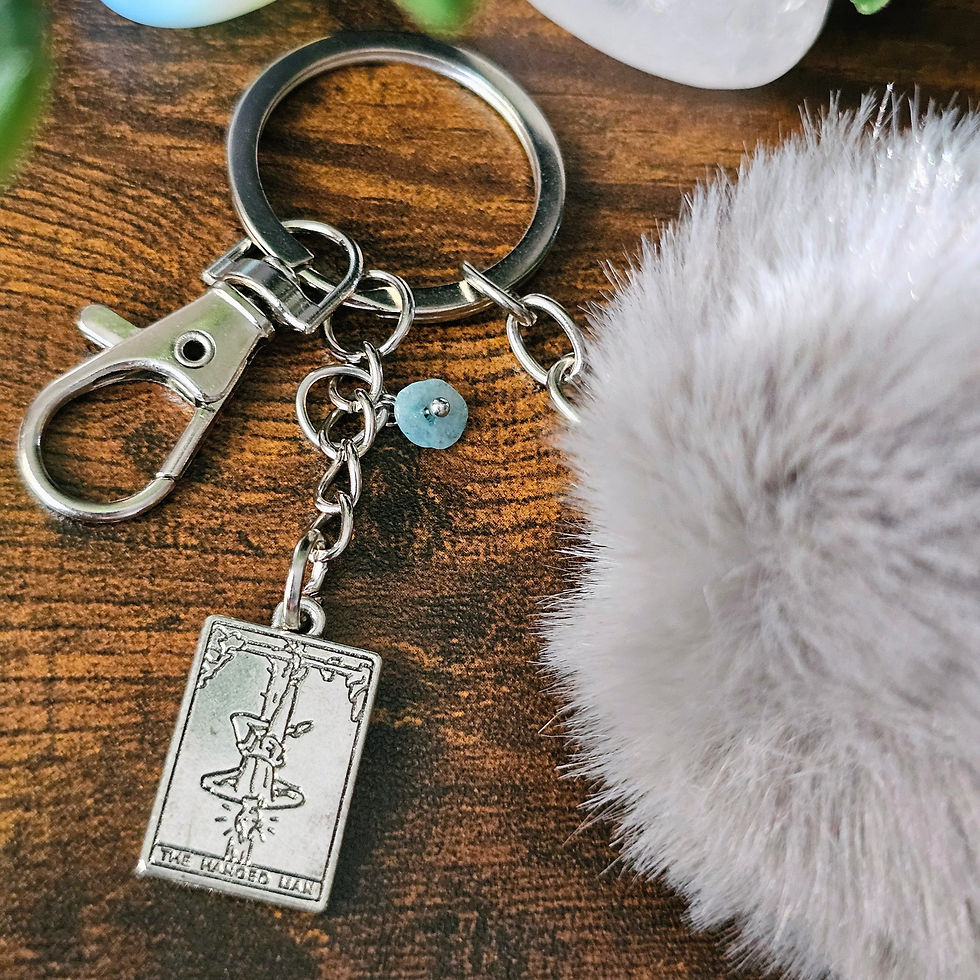 Thumbnail: The Hanged Man Tarot Keyring