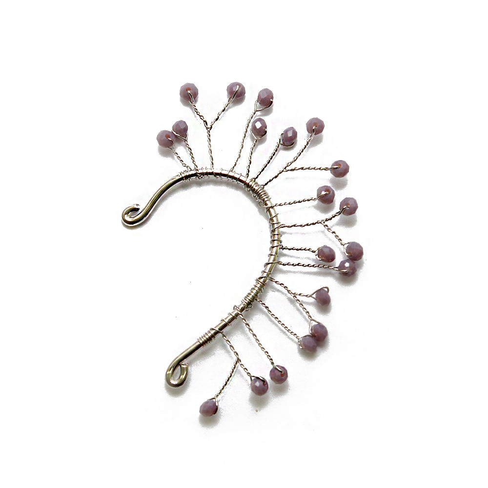 Purple Tree Earcuff
