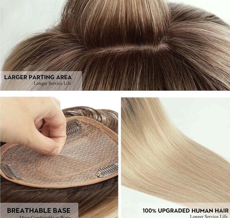 Thumbnail: Flawless Long-Layered Hair Topper for Women