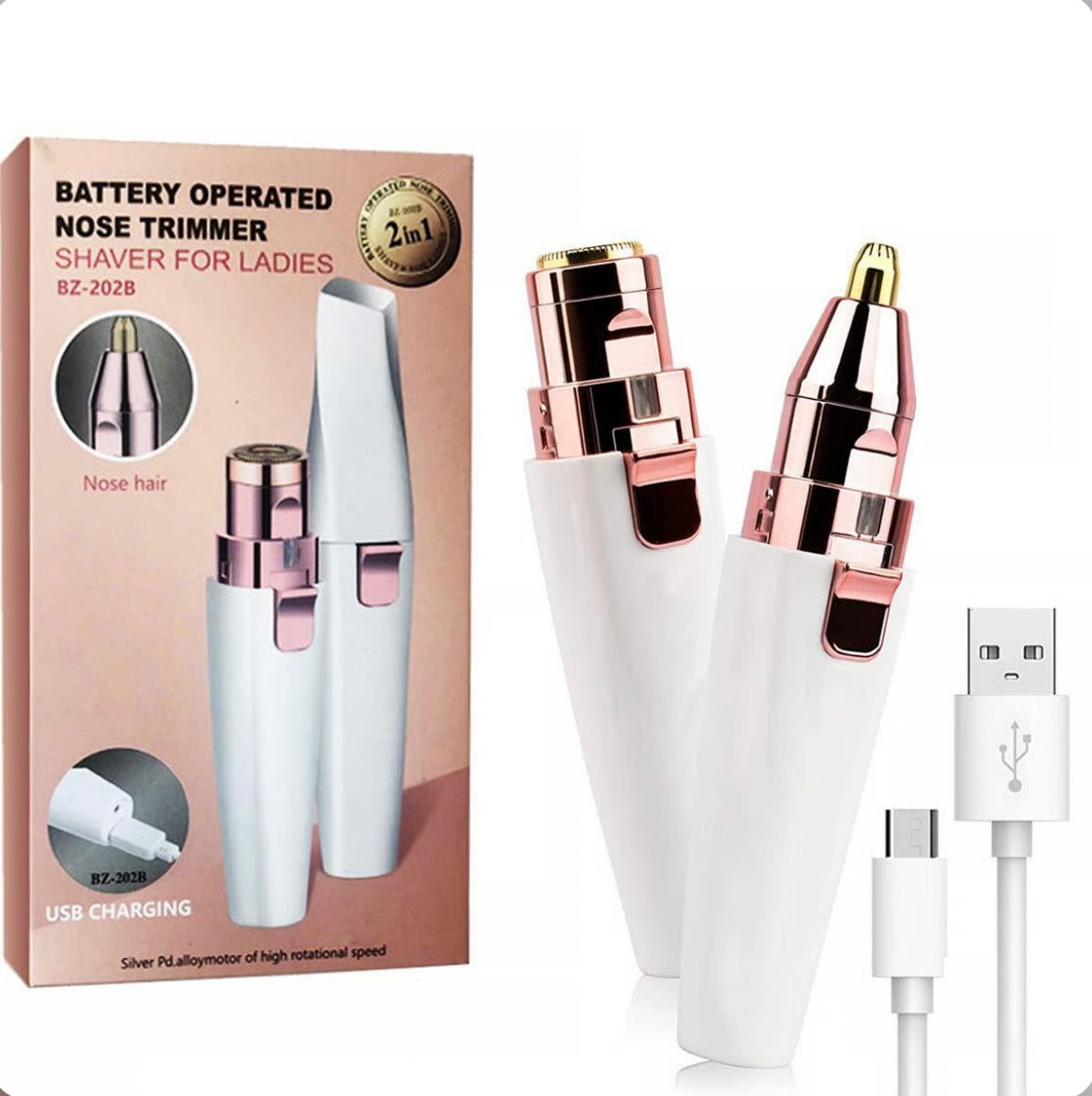 2-in-1 Women's Eyebrow and Facial Hair Removal Device