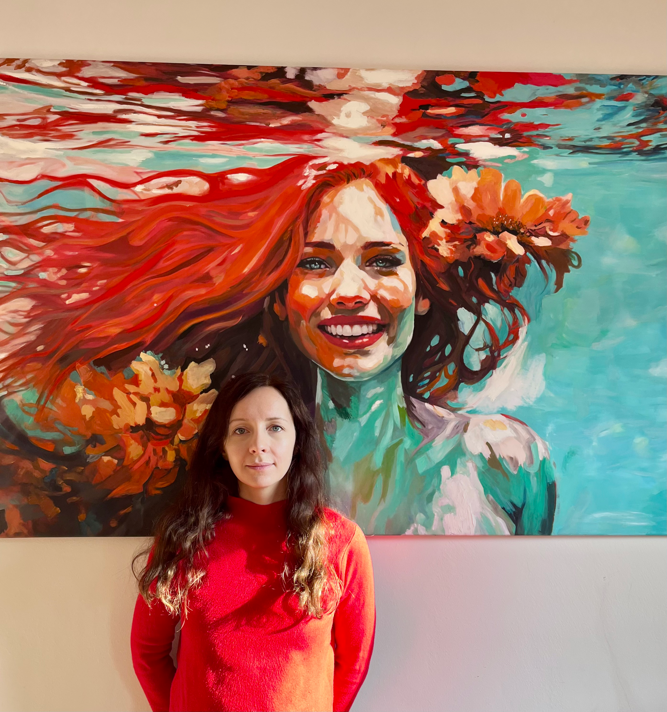 Happy Mermaid - 150 x 100 cm