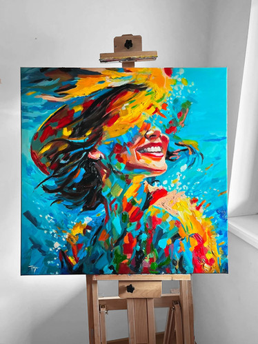 Joy Explosion - 80x80 cm | My Site