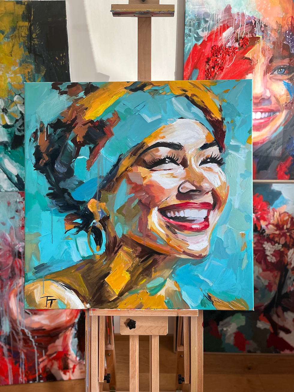 Thumbnail: Smile · 80 × 80 cm · Original Artwork