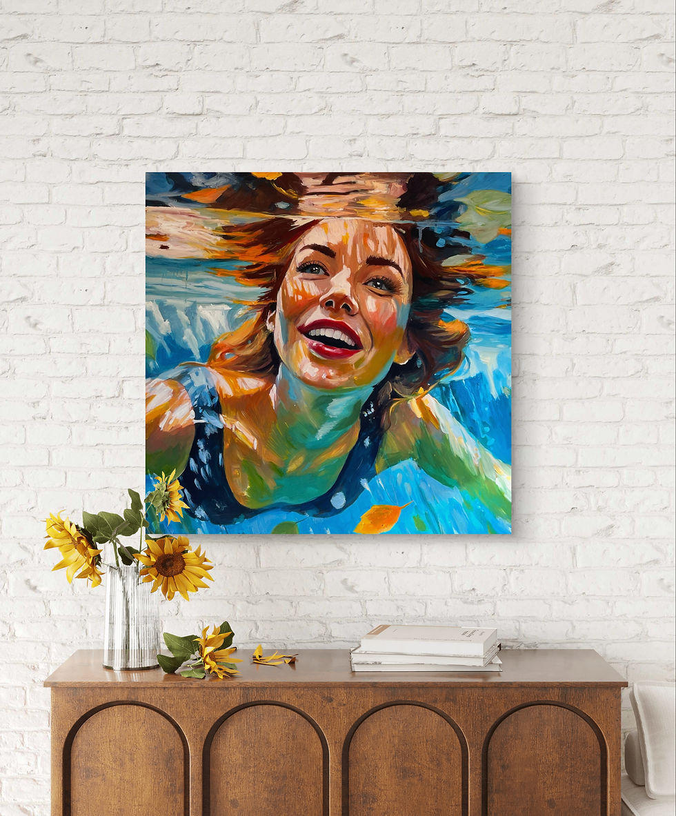Thumbnail: Under Water Canvas Print