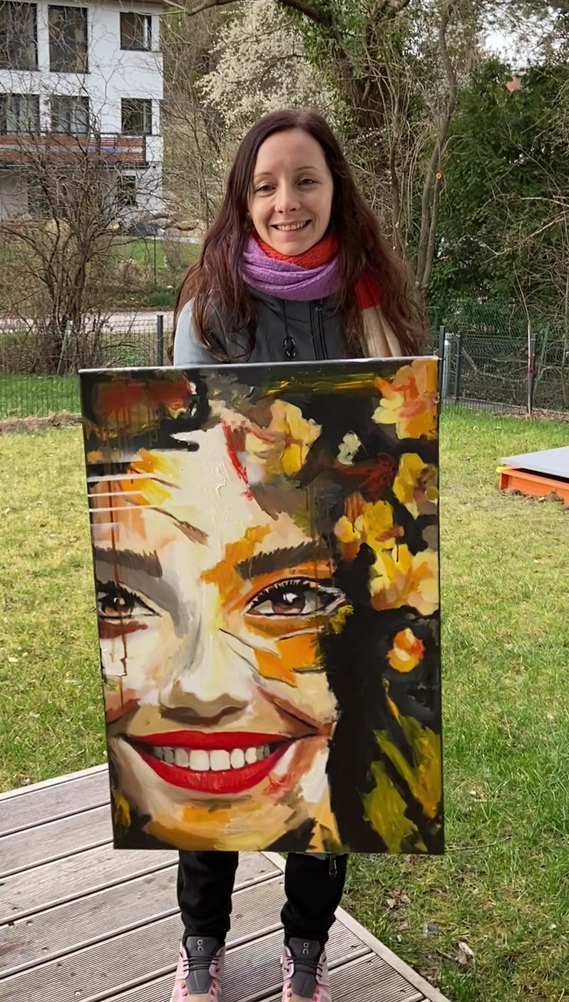 Thumbnail: SUNBEAM IN A SMILE 50 x 75 cm,