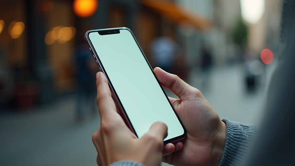 Ficha do Google Meu Negócio em destaque na tela de smartphone
