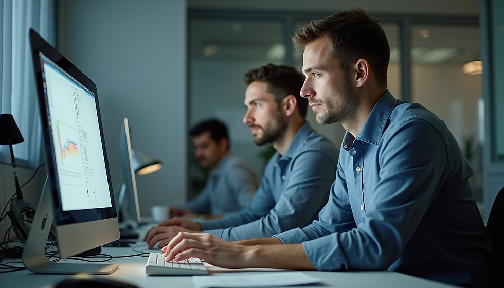 empresários acompanhando resultados para aparecer melhor no Google