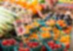 fresh produce at a market
