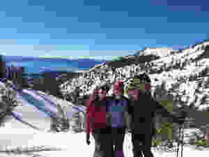 Marina McCoy, Kelly Benson & friend Pacific Coast, Tahoe CA