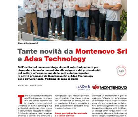 Tante Novità da Montenovo Srl e Adas Technology