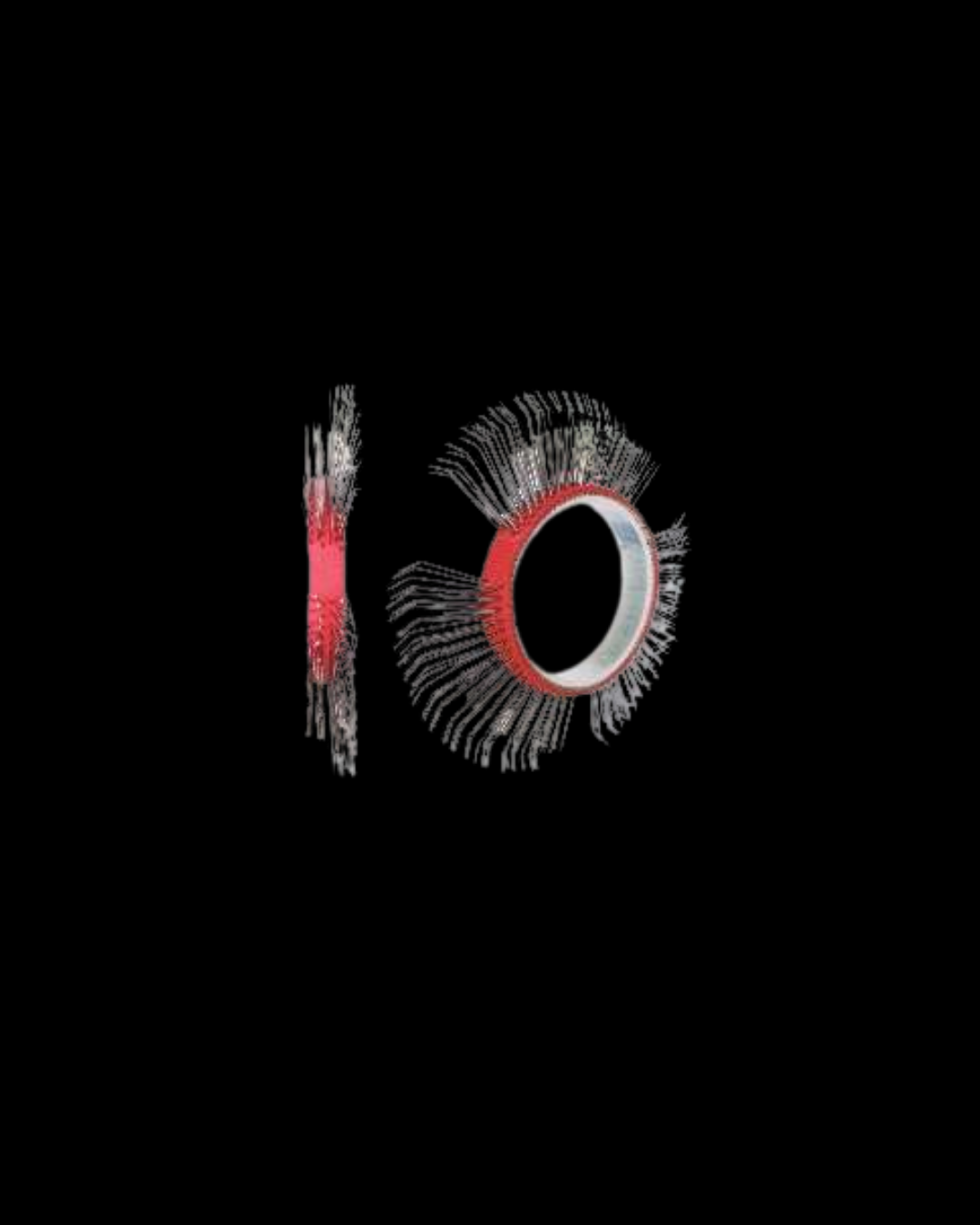 Bristle Blaster® belts stainless steel | 11mm – left BB-109L-05