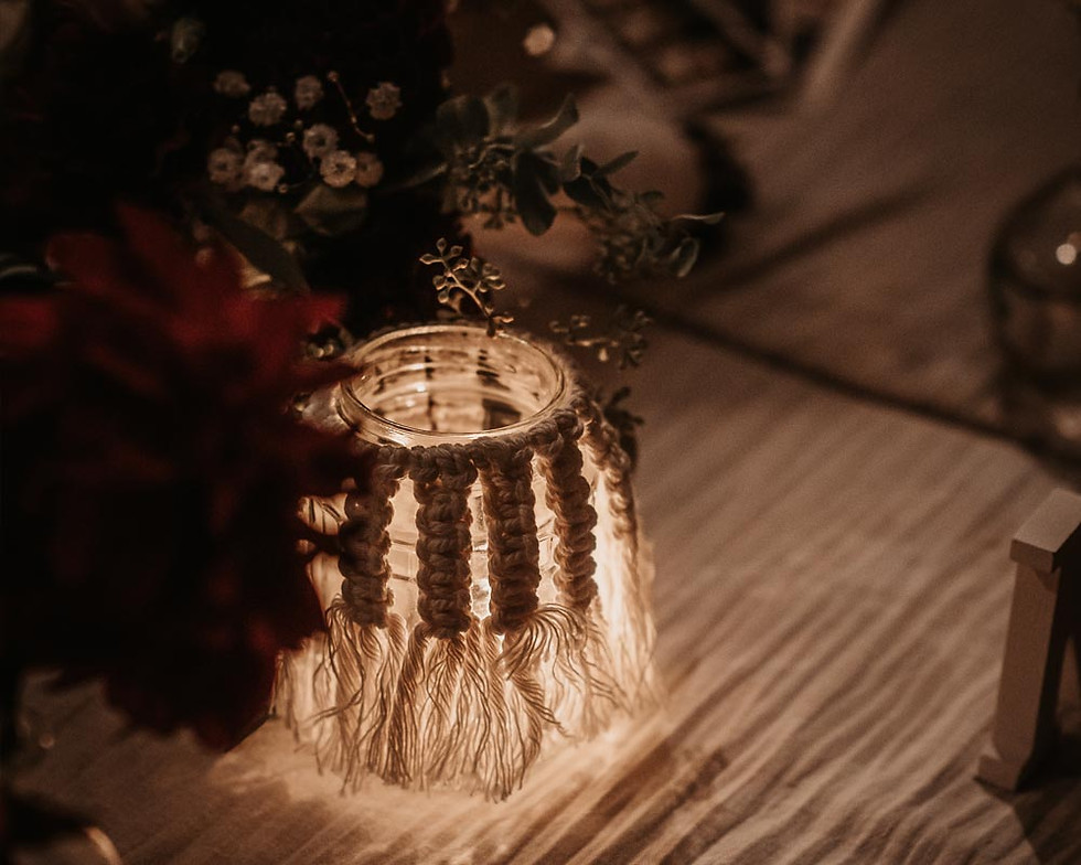 Miniaturbild: Makramee Windlichter
