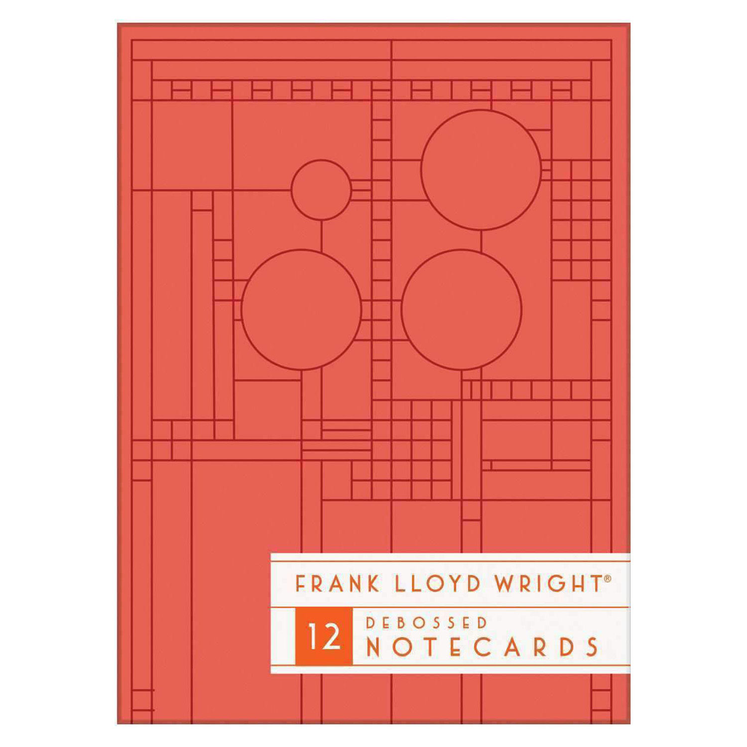 FRANK LLOYD WRIGHT -  BRIGHT GEOMETRIC DEBOSSED NOTECARDS