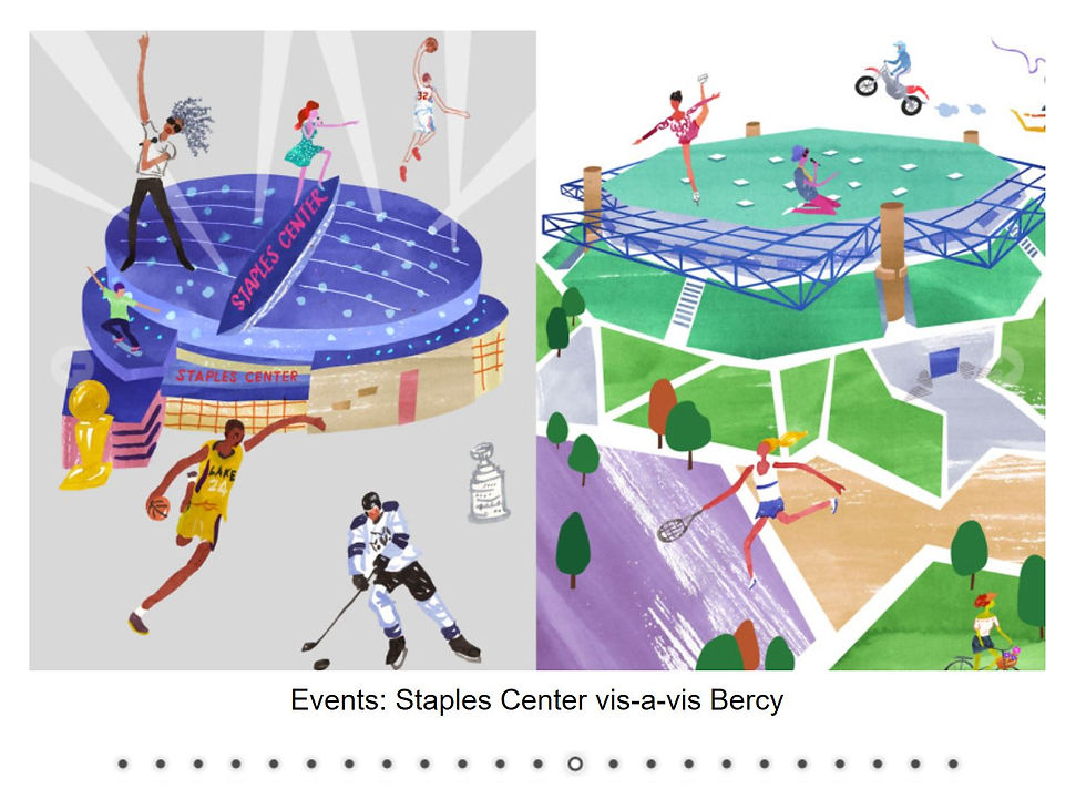 Events at Staples Center or at Bercy