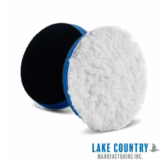 HDO Cut blue foam with white microfiber 3.25'' cutting fiber pad