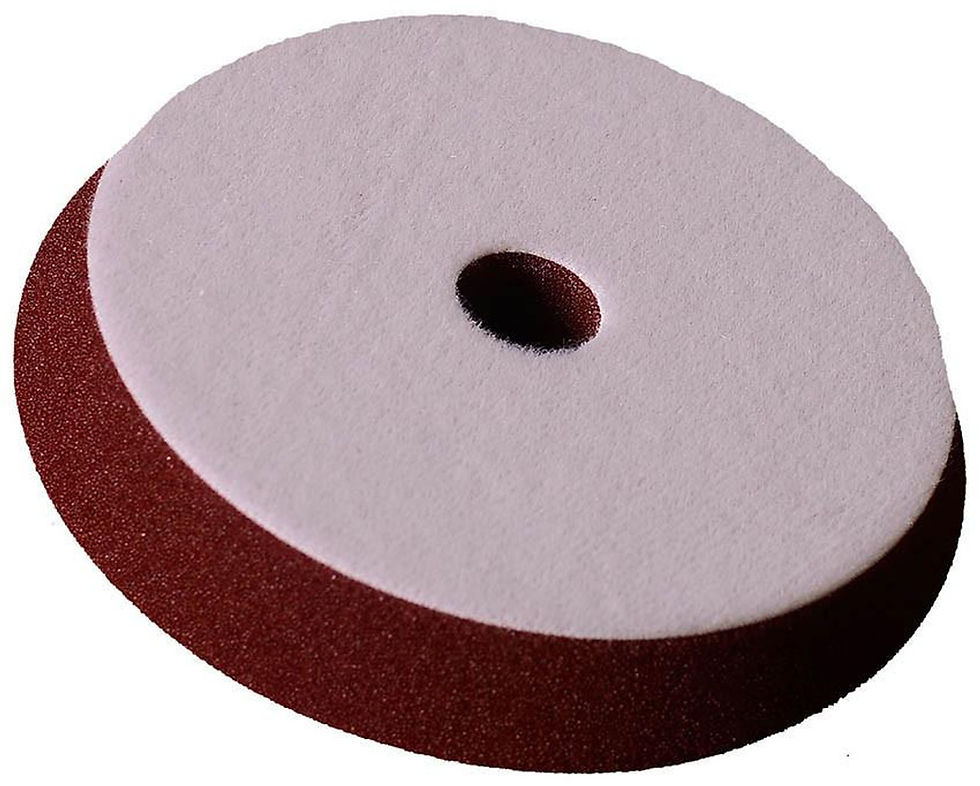 Miniature : Tampon de polissage/coupe en mousse Uro-Tec Maroon Medium - Support de 6"