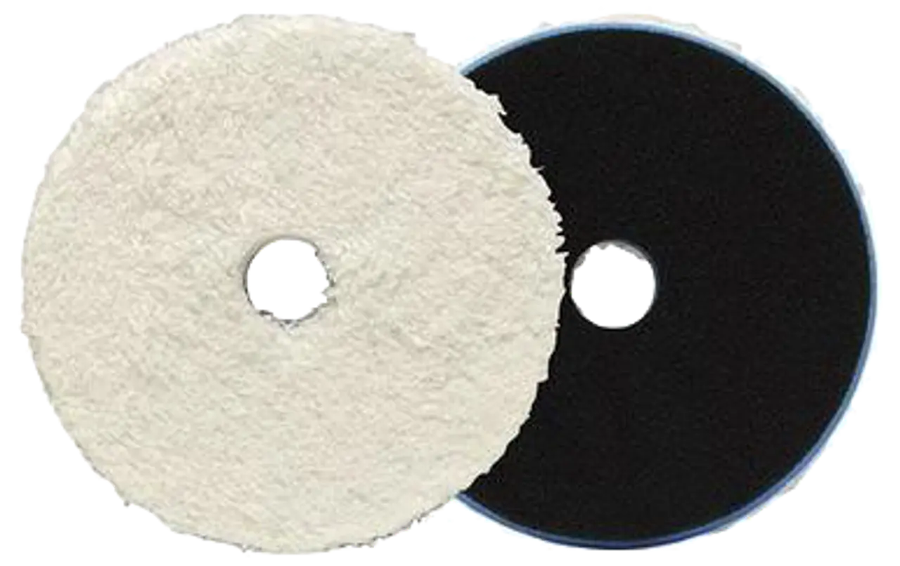 HDO Blue foam with white microfiber 5.375'' cutting fiber pad