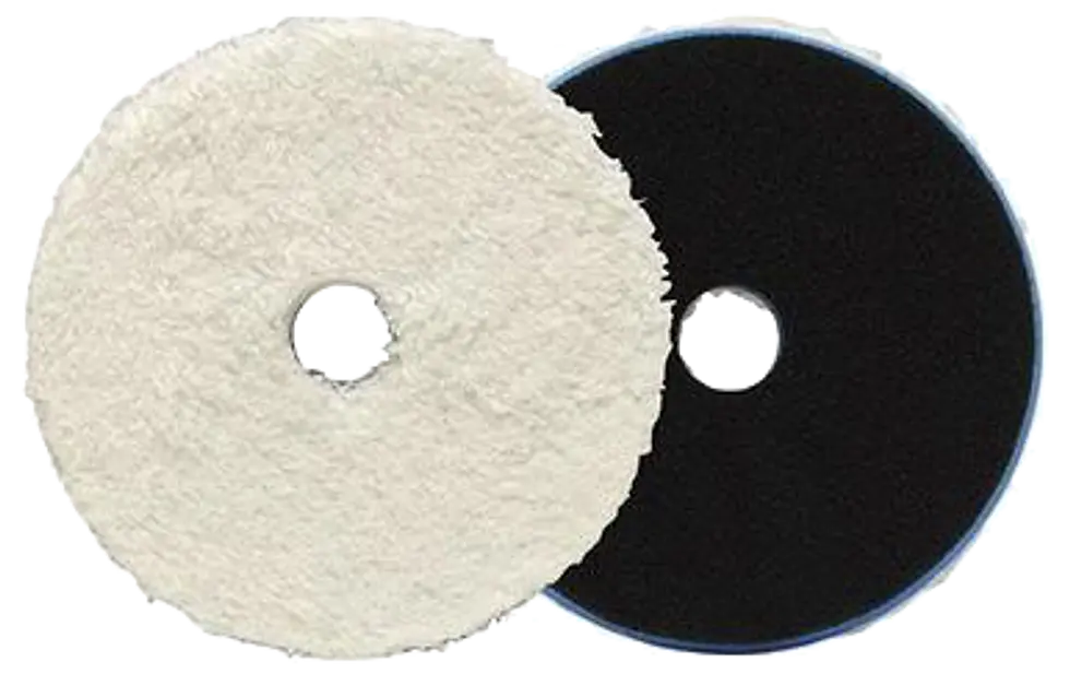 HDO Blue foam with white microfiber 5.375'' cutting fiber pad