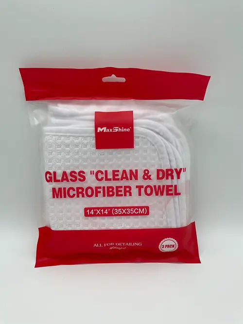 Miniature : Glass Clean & Dry Microfiber Towel pqt 3