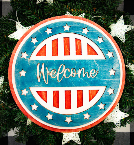 Rustic American Welcome Sign | Mysite