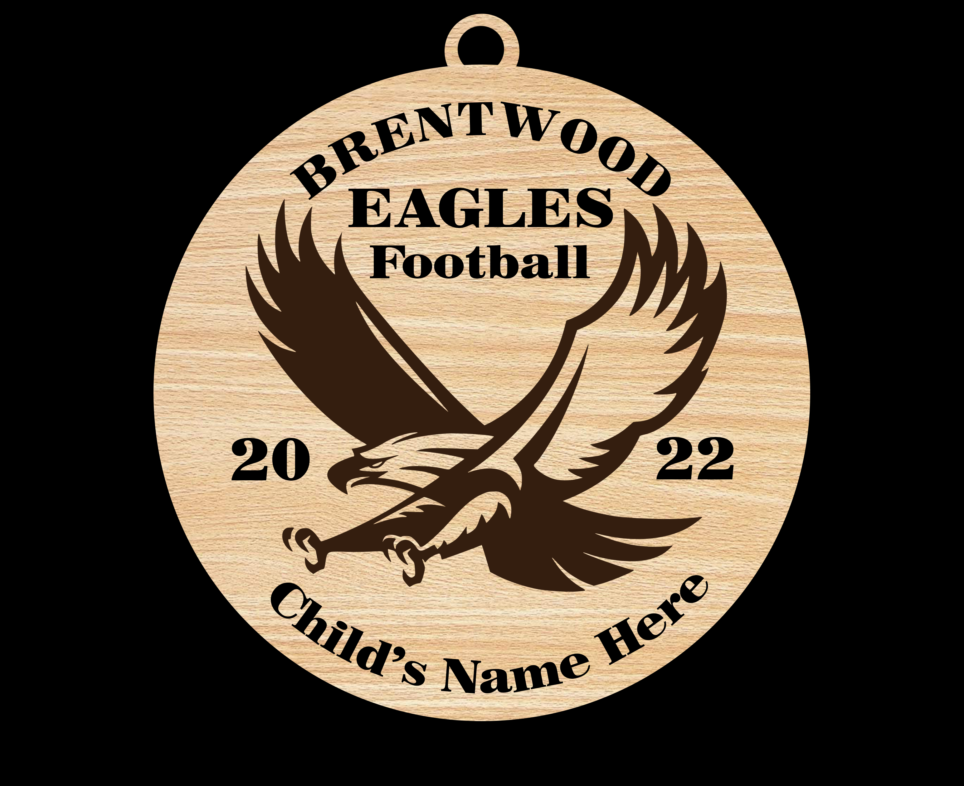 Brentwood Eagle Ornament - With Personalization