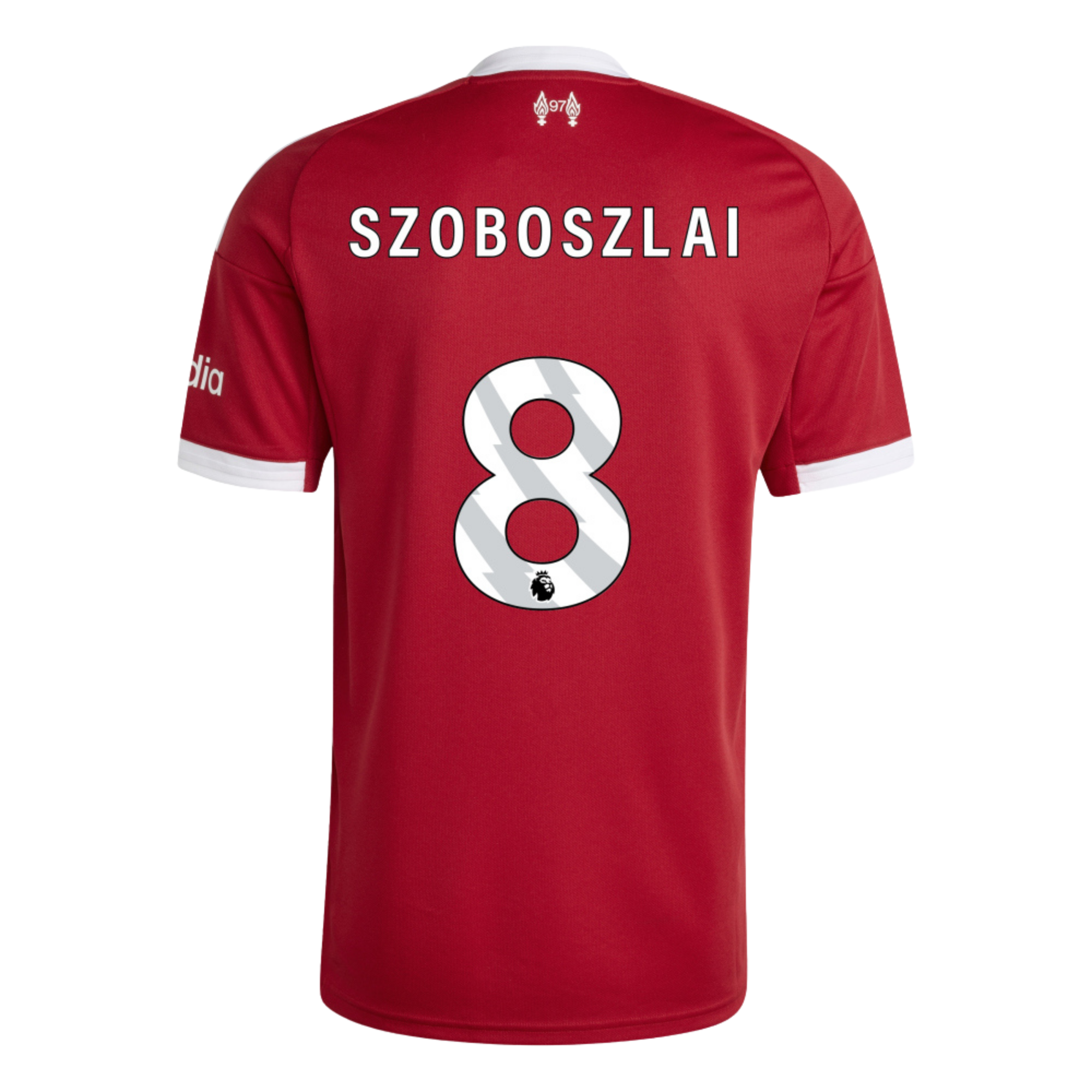Тениска Adidas Liverpool Домакинска 2025/26 (SZOBOSZLAI 8)