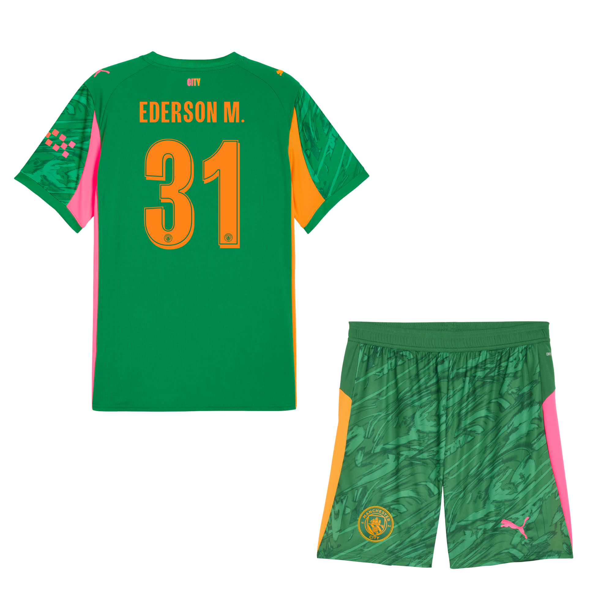 Детски Екип Puma Manchester City Вратарски 2025/26 (EDERSON M. 31)
