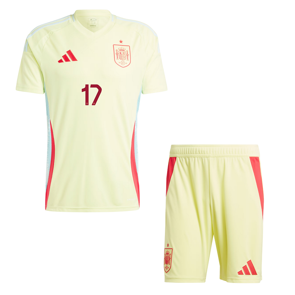 Миниатюра: Детски Екип Adidas Spain Гостуващ 2024 (WILLIAMS JR. 17)