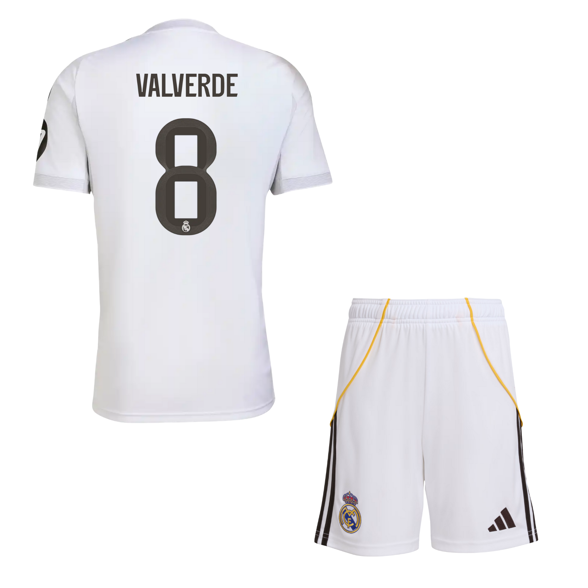 Детски Екип Adidas Real Madrid Домакински 2025/26 (VALVERDE 8)