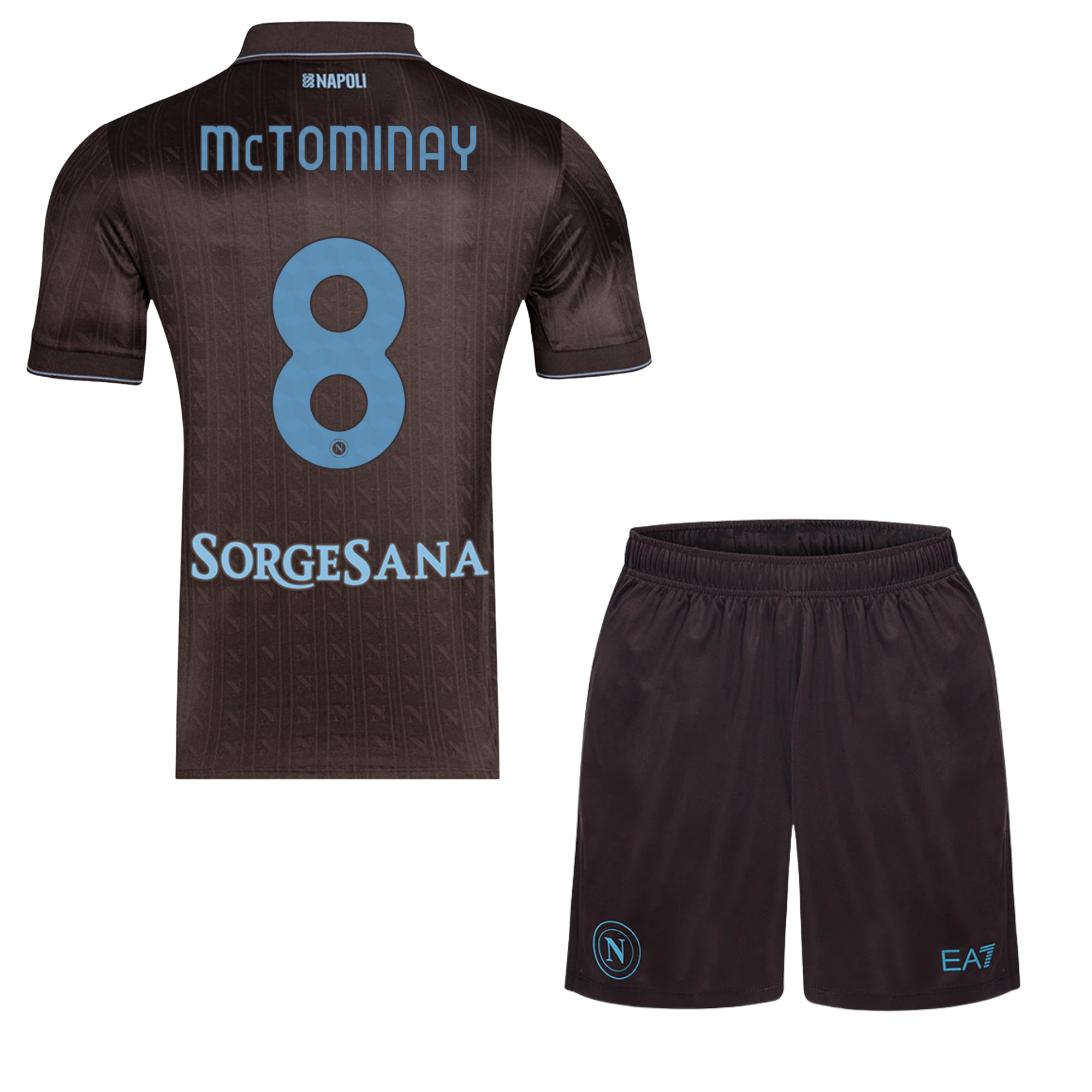 Детски Екип EA7 Napoli Трети 2025/26 (MCTOMINAY 8)