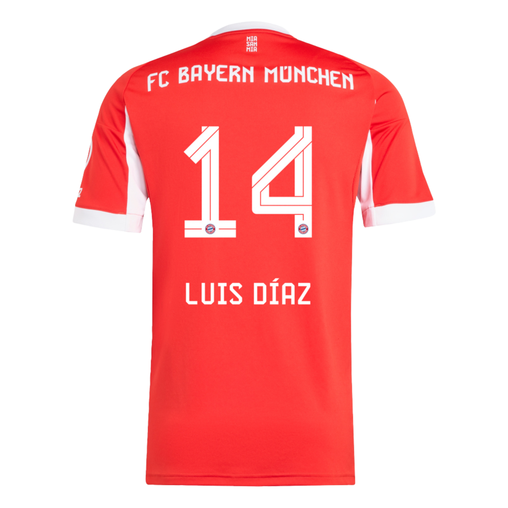 Тениска Adidas Bayern Munich Домакинска 2025/26 (LUIS DIAZ 14)