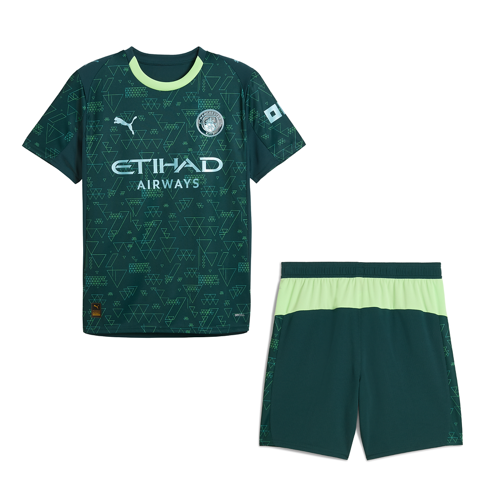 Миниатюра: Детски Екип Puma Manchester City Четвърти 2025/26 (HAALAND 9)