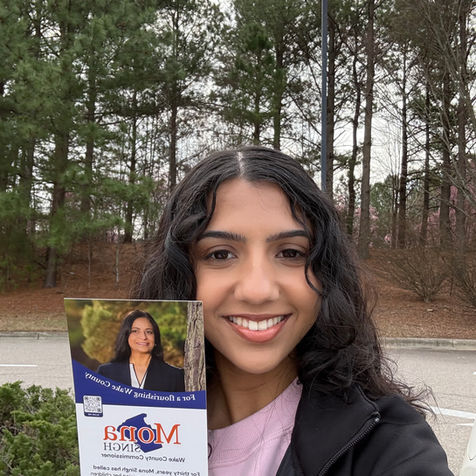 Team Mona volunteers canvassing.
