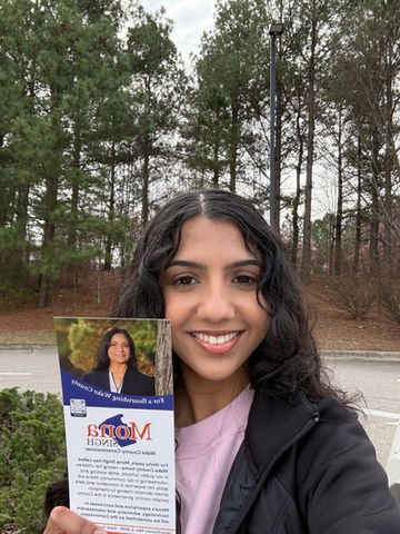 Team Mona volunteers canvassing.