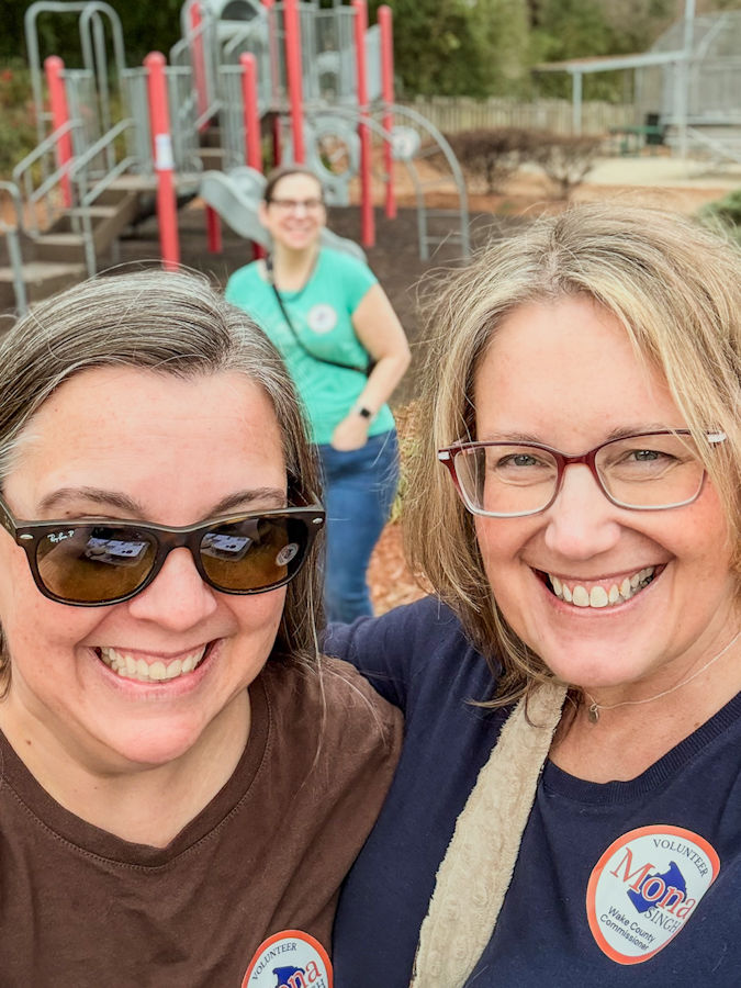 Canvass celebration photo with Kevyn Creech and Christina Ward
