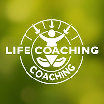 life coaching symbol in green and white