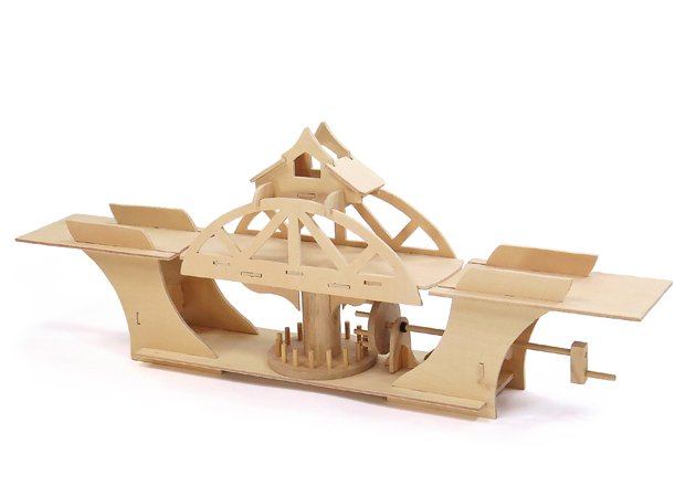 Pont pivotant - modèle en bois