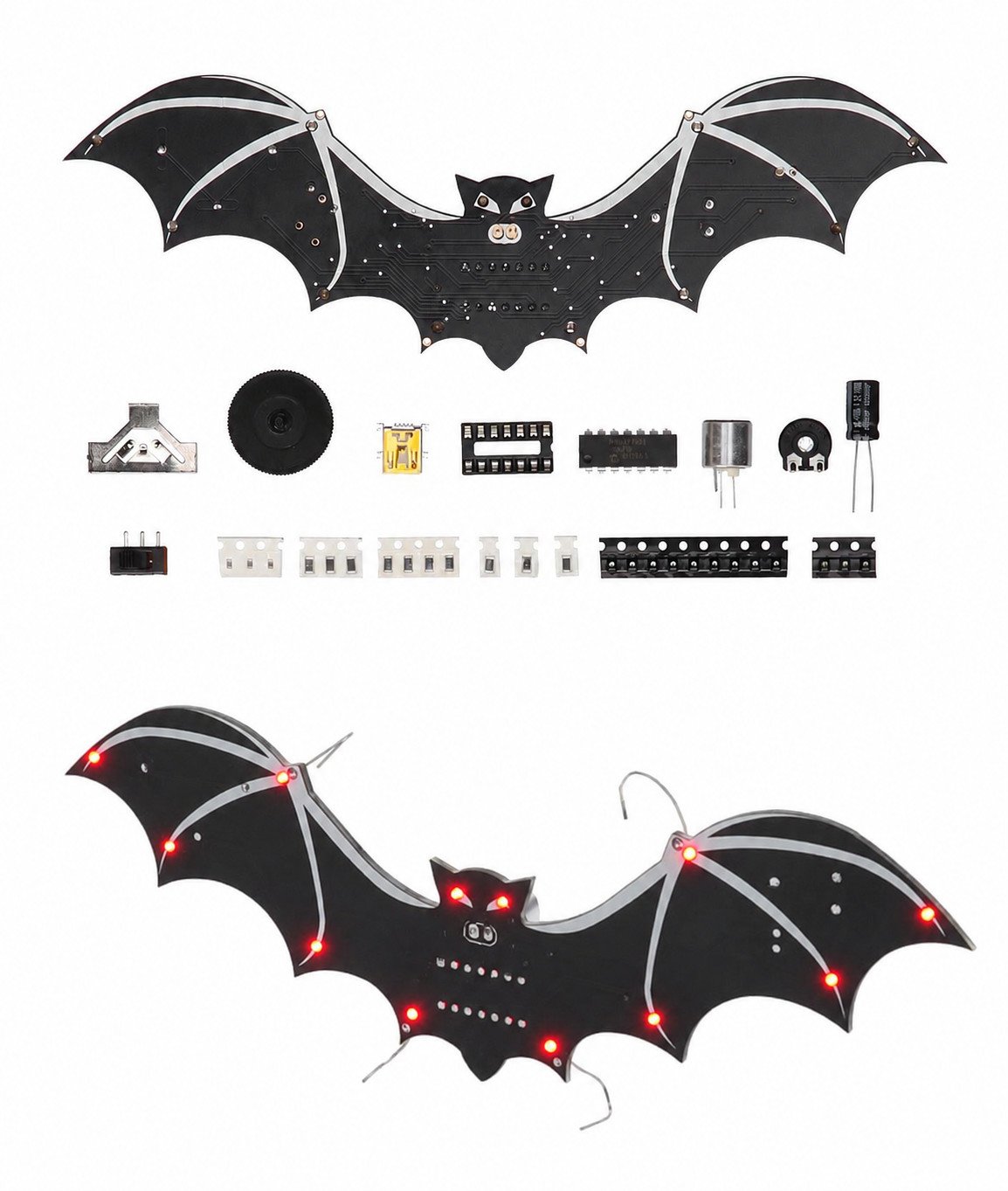Chauve-souris illuminée à souder